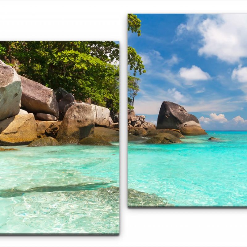 Tropischer Strand Wandbild in verschiedenen Größen