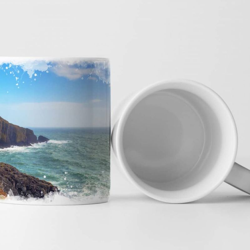 Tasse Geschenk Landschaftsfotografie – Keem Beach auf der Acaill Insel Irland