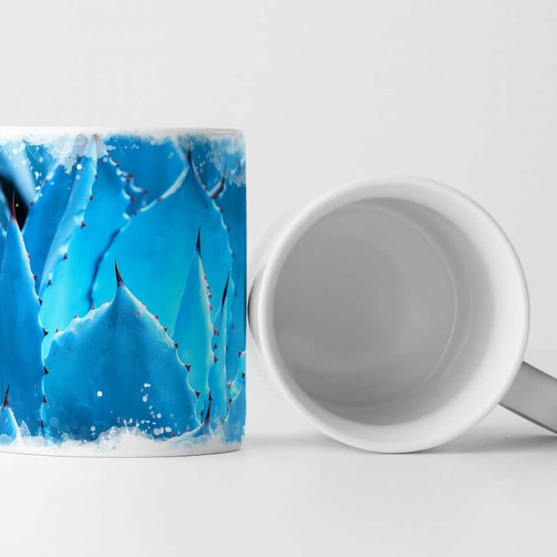 Tasse Geschenk Naturfotografie – Kaktus Blätter