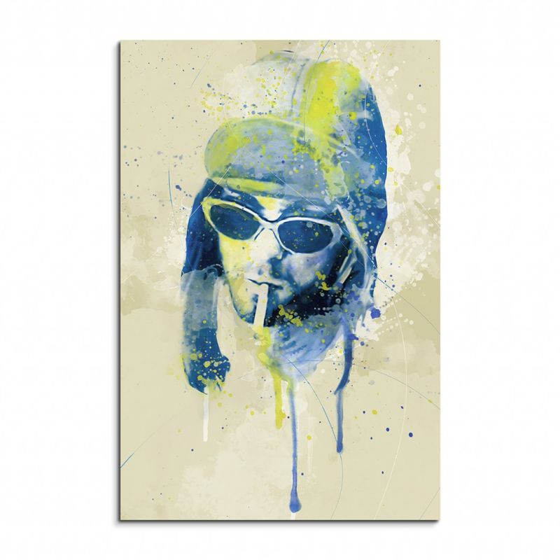 Kurt Cobain I Aqua 90x60cm Wandbild Aquarell Art