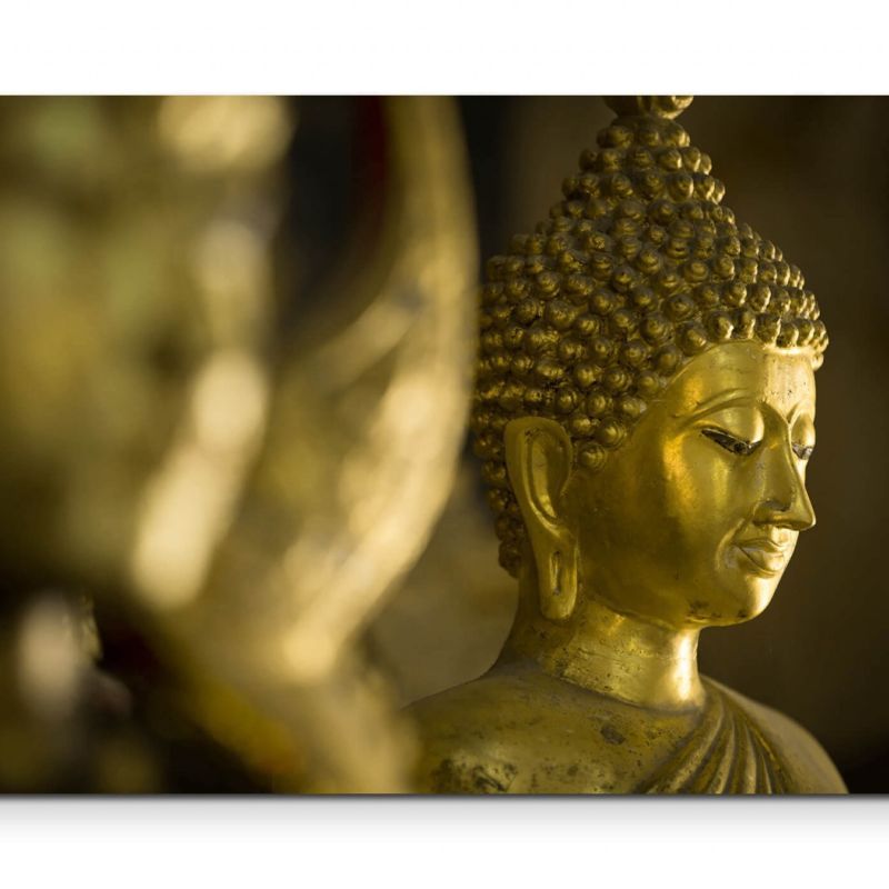 Buddha im Tempel – Leinwandbild