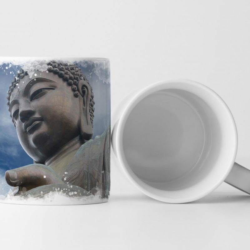 Tasse Geschenk Künstlerische Fotografie – Große Buddhaskulptur