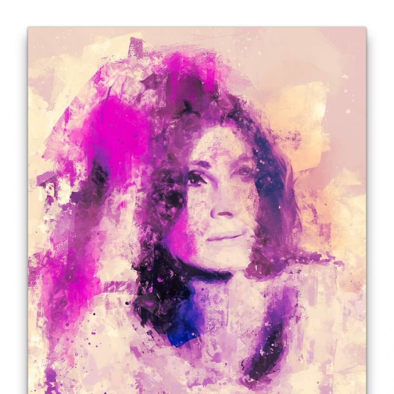 Julia Roberts Porträt Abstrakt Kunst Schauspielerin Farben 60x90cm Leinwandbild