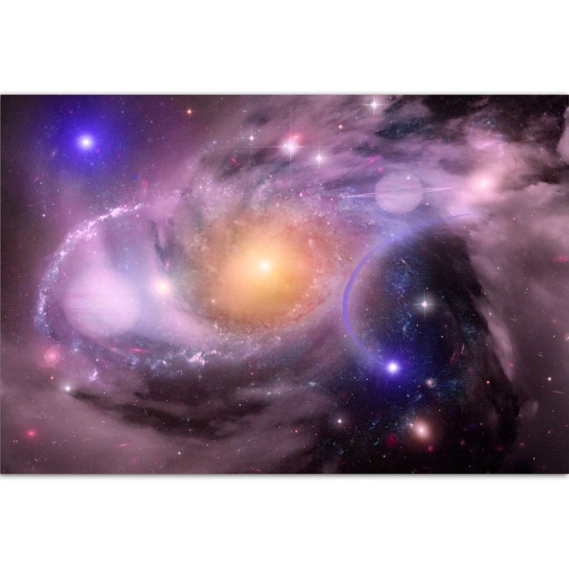 120x80cm – WANDBILD  Sterne Weltall Galaxie