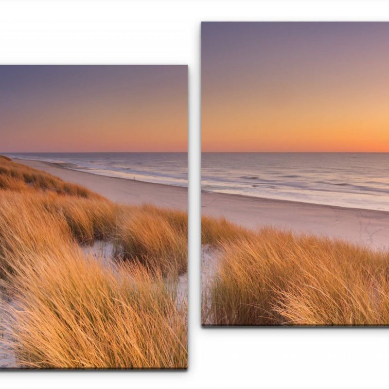 Dünen am Strand auf einer Insel Wandbild in verschiedenen Größen