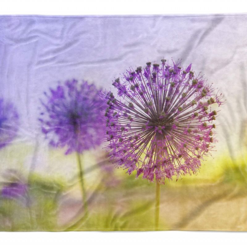 Handtuch Strandhandtuch Saunatuch Kuscheldecke  mit Fotomotiv Pusteblume Nahaufn