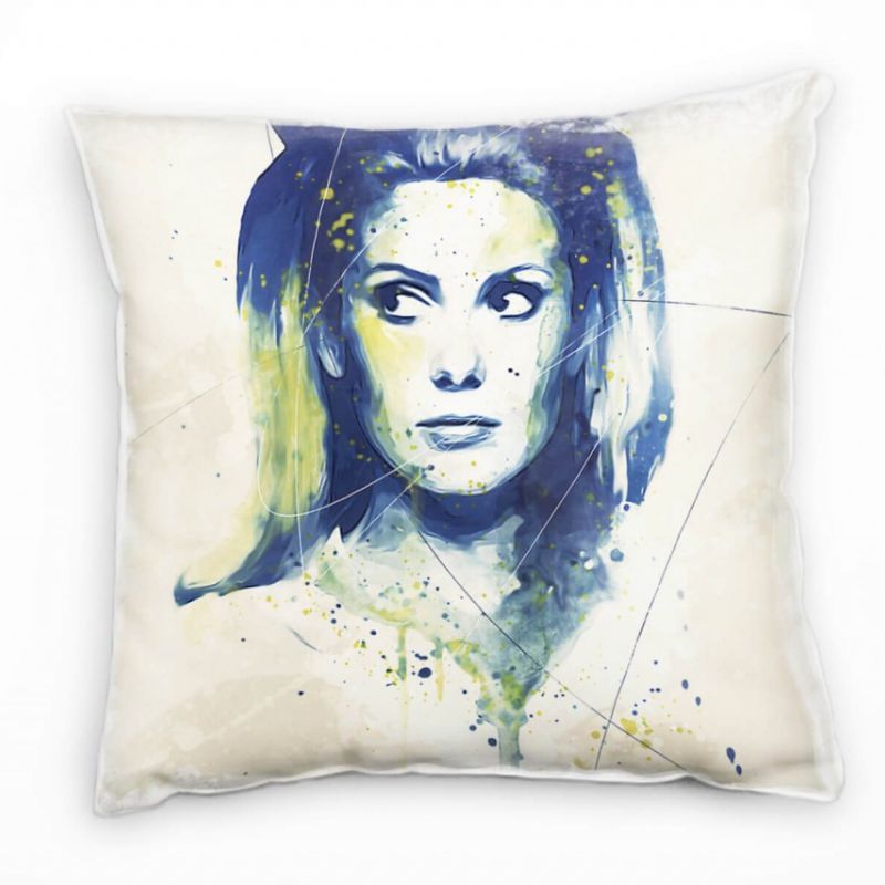 Catherine Deneuve Deko Kissen Bezug 40x40cm für Couch Sofa Lounge Zierkissen