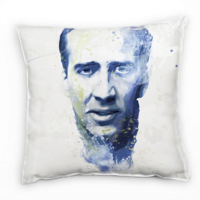 Nicolas Cage Deko Kissen Bezug 40x40cm für Couch Sofa Lounge Zierkissen