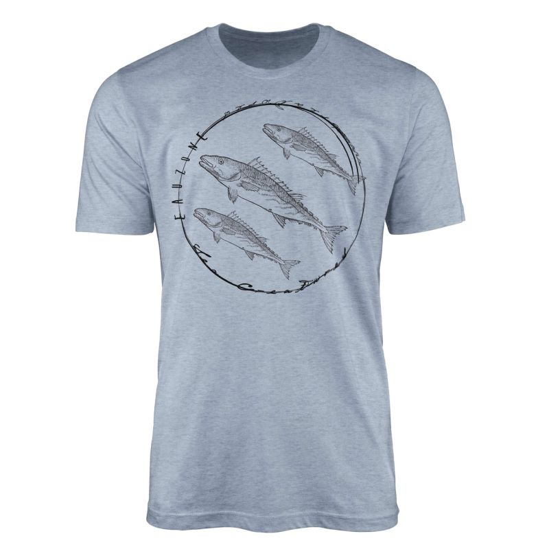 T-Shirt Tiefsee Fische – Serie: Sea Creatures , feine Struktur und sportlicher Schnitt / Sea 094