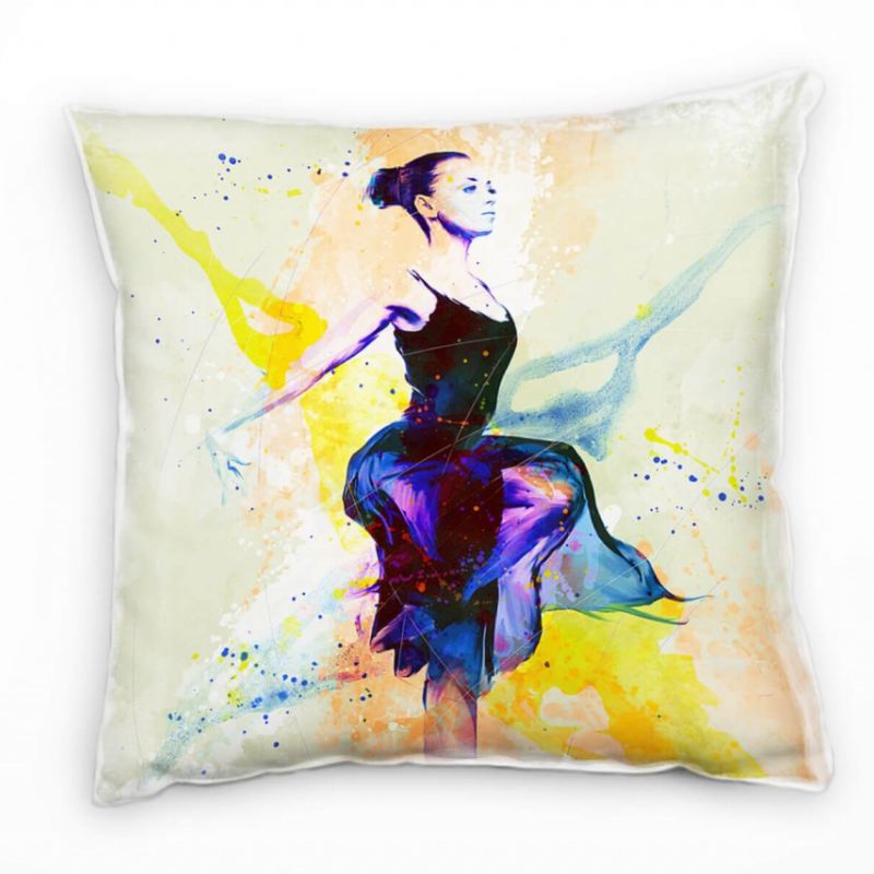 Ballett II Deko Kissen Bezug 40x40cm für Couch Sofa Lounge Zierkissen