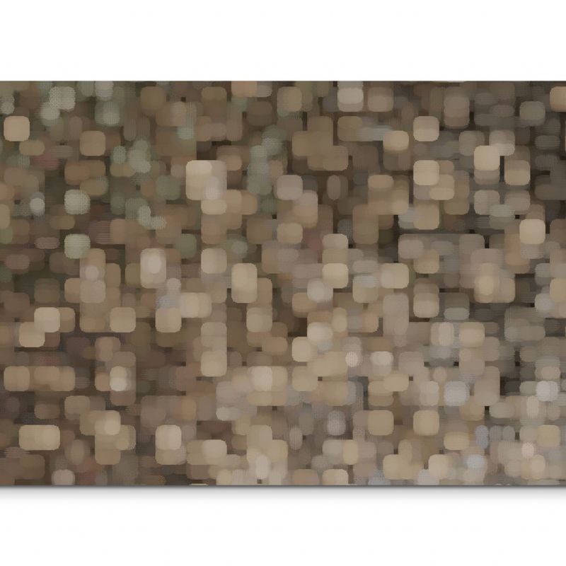 120x80cm Wandbild Hintergrund abstrakt Pixel grau braun