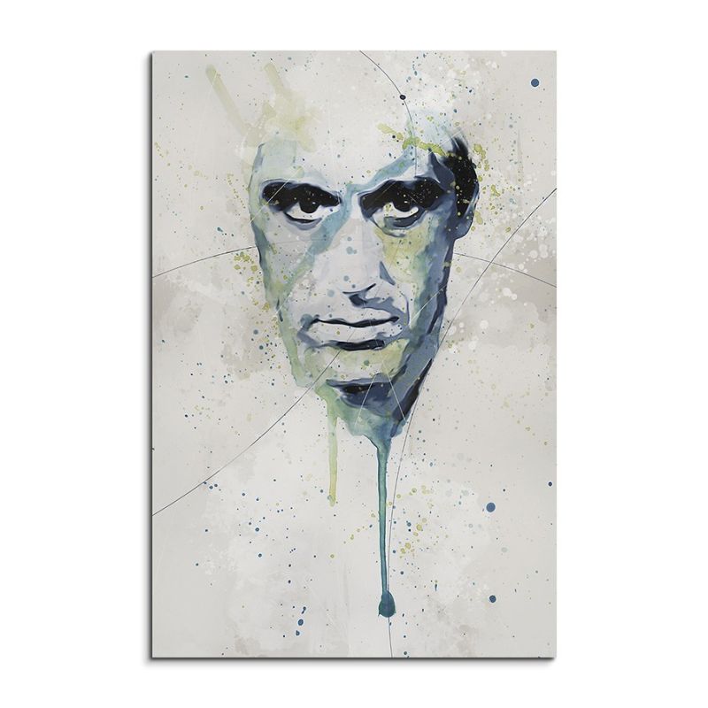 Al Pacino Scareface Aqua 90×60 cm Aquarell Kunstbild