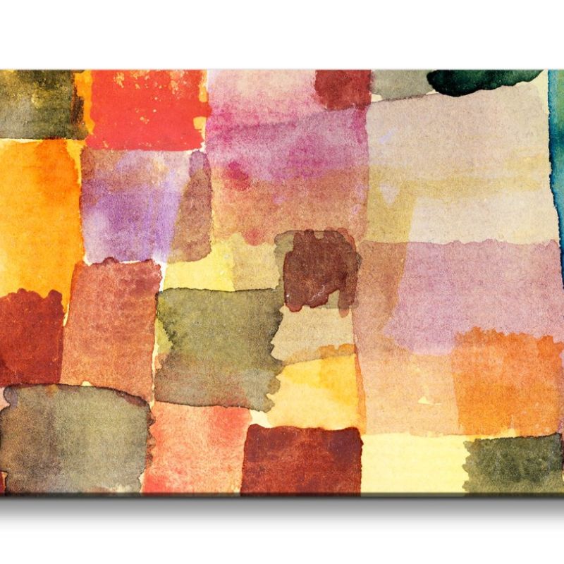 Remaster 120x60cm Paul Klee Expressionismus berühmtes Gemälde Farbenfroh