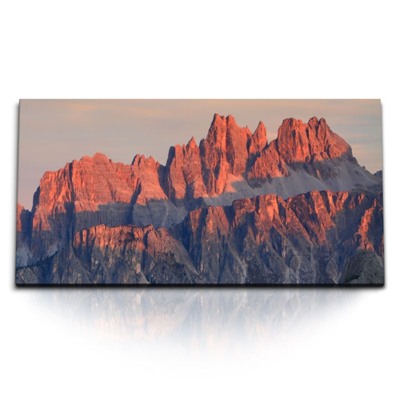 Kunstdruck Bilder 120x60cm Dolomiten Alpen Gebirge Felsberge Berge