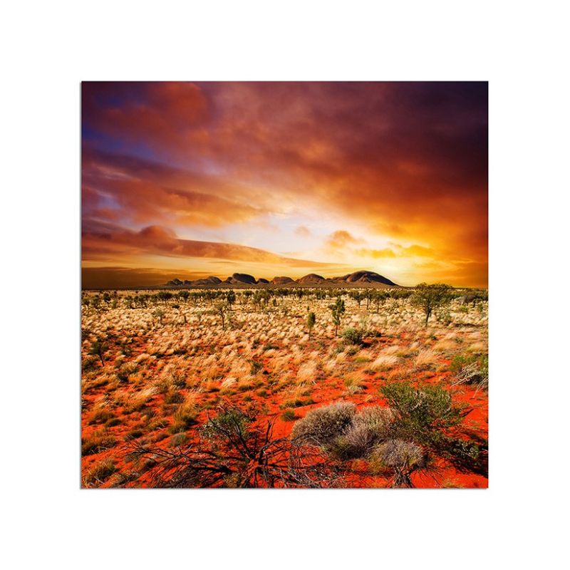 80x80cm Australien Landschaft Sonnenuntergang