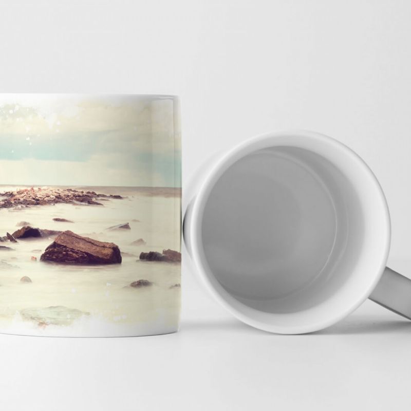 Tasse Geschenk Landschaftsfotografie – Steine im Meer