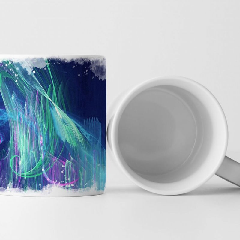 Tasse Geschenk Korallblau – Nordlichterfarben