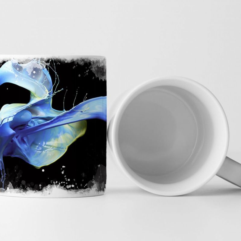 Tasse Geschenk Künstlerische Fotografie – Fließendes Himmelblau