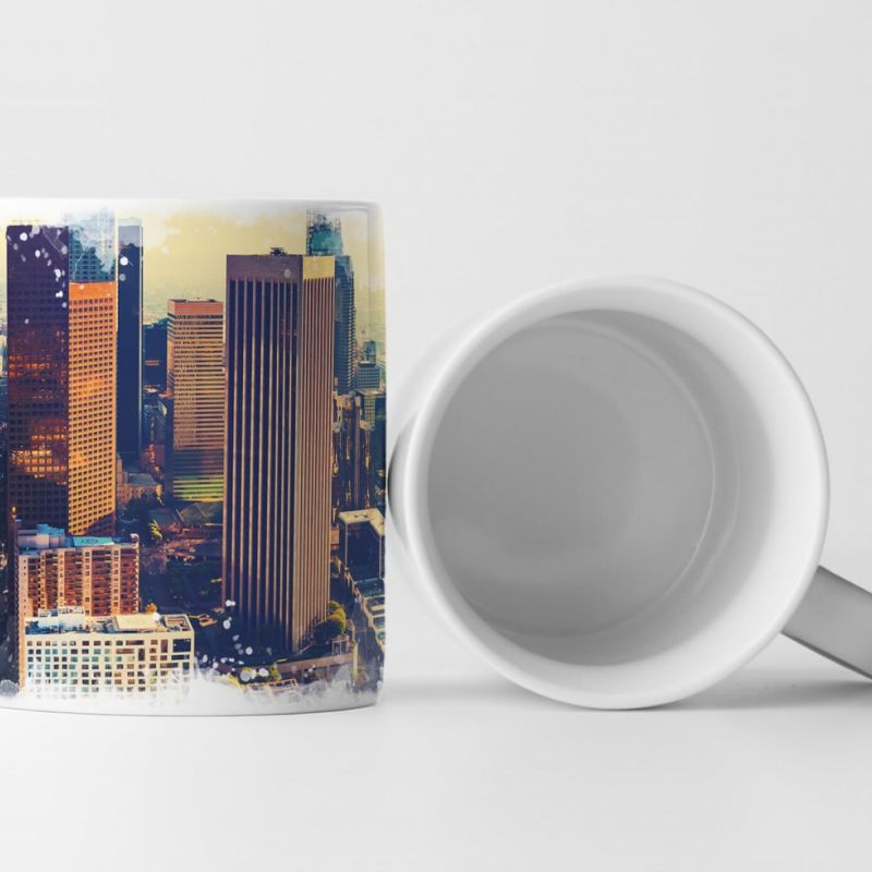 Tasse Geschenk  Los Angeles Downtown – Fotografie Stadt Hochhäuser