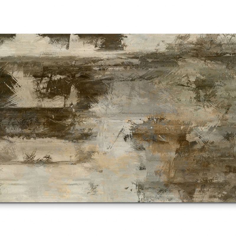 120x80cm Wandbild Malerei Acryl abstrakt braun grau beige