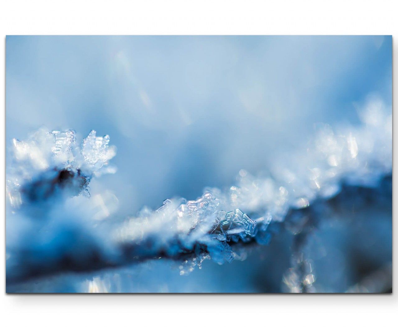 Eiskristalle  Winter – Leinwandbild