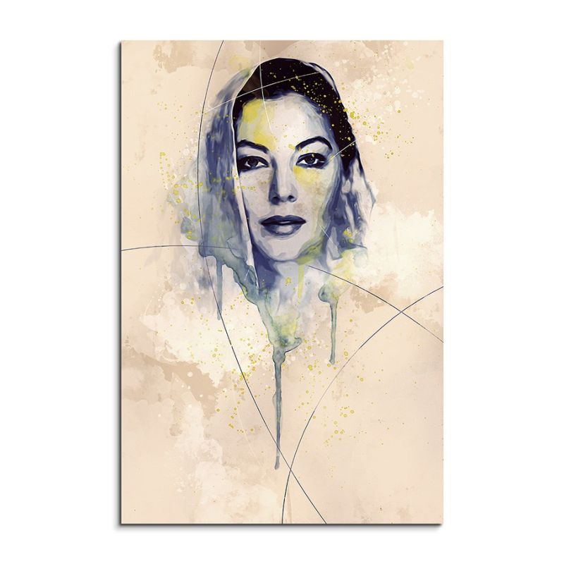 Ava Gardner Aqua 90×60 cm Aquarell Kunstbild