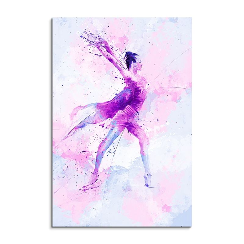 Ballett VIII 90x60cm Aquarell Art Leinwandbild