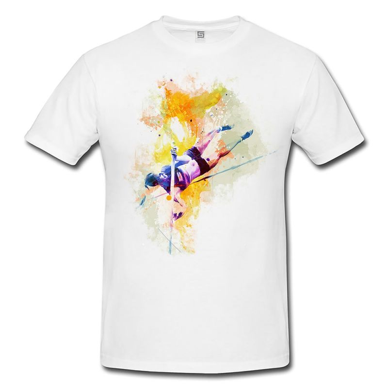 Stabhochsprung I  Herren und Damen T-Shirt Sport Motiv aus Paul Sinus Aquarell