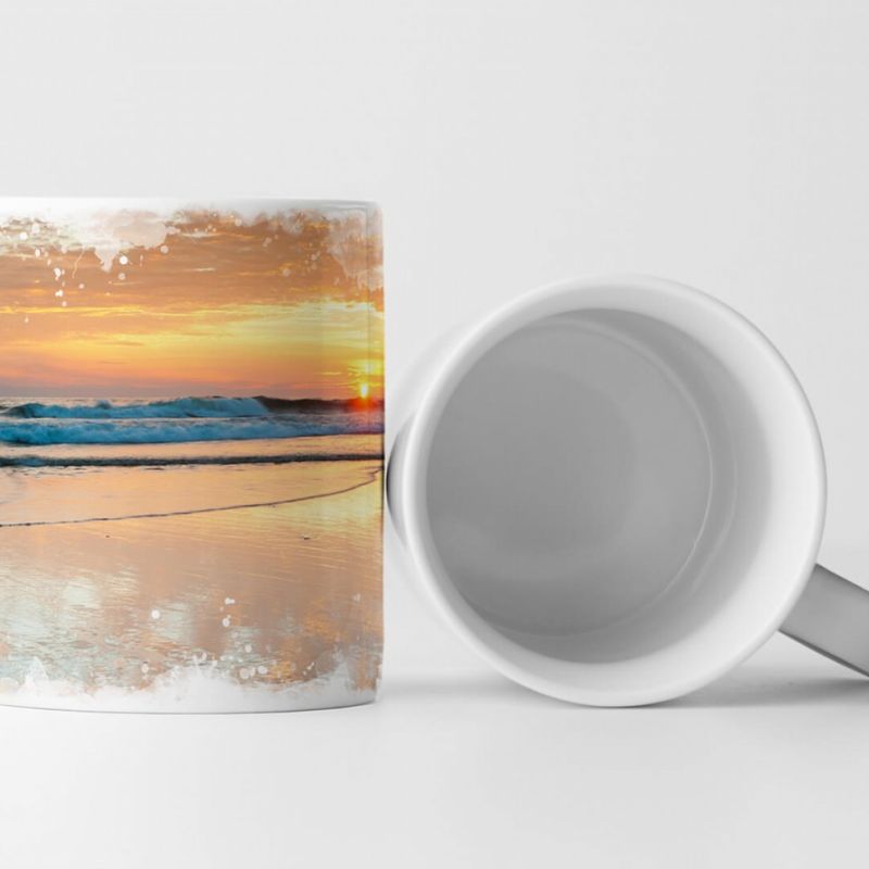 Tasse Geschenk Landschaftsfotografie – Cape Hatteras Strand bei Sonnenaufgang USA