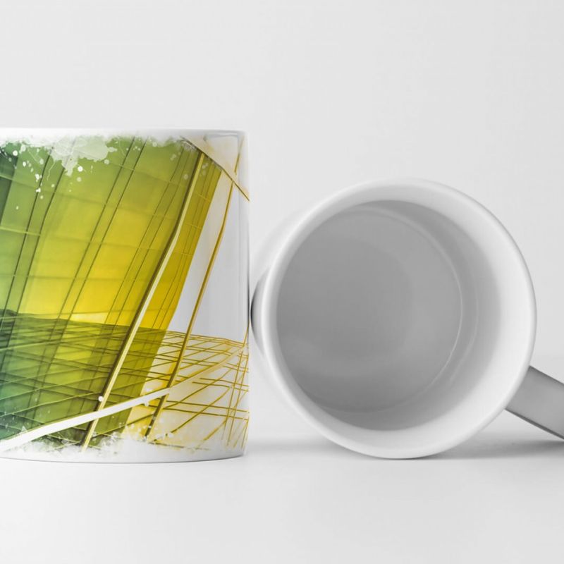 Tasse Geschenk Digitale Grafik – Wolkenkratzer Fotokunst