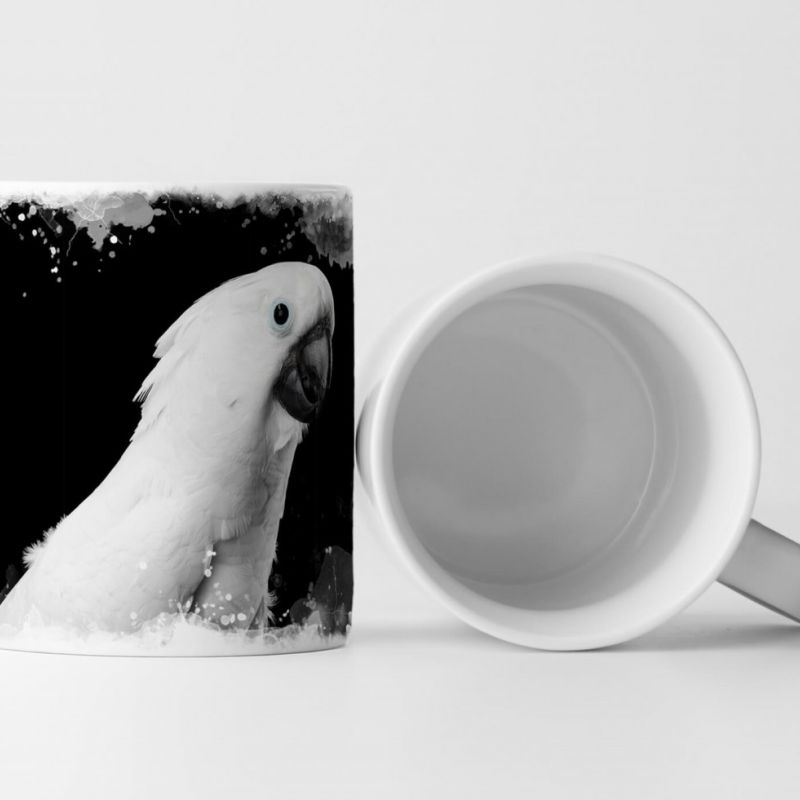 Tasse Geschenk Tierfotografie – Kakadu in weiß