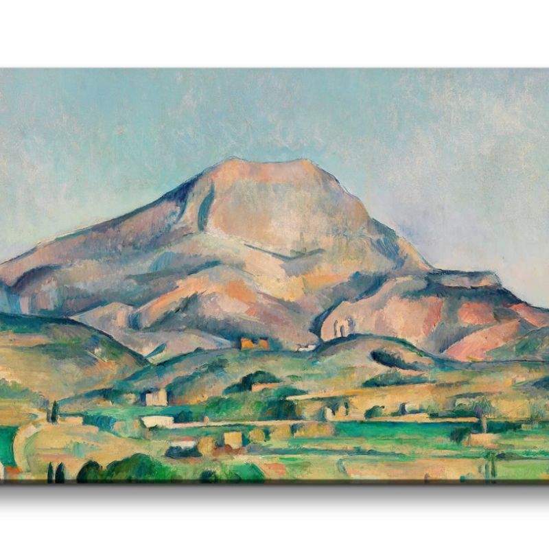 Remaster 120x60cm Paul Cézanne weltberühmtes Wandbild Mont Sainte-Victoire Berg Landschaft