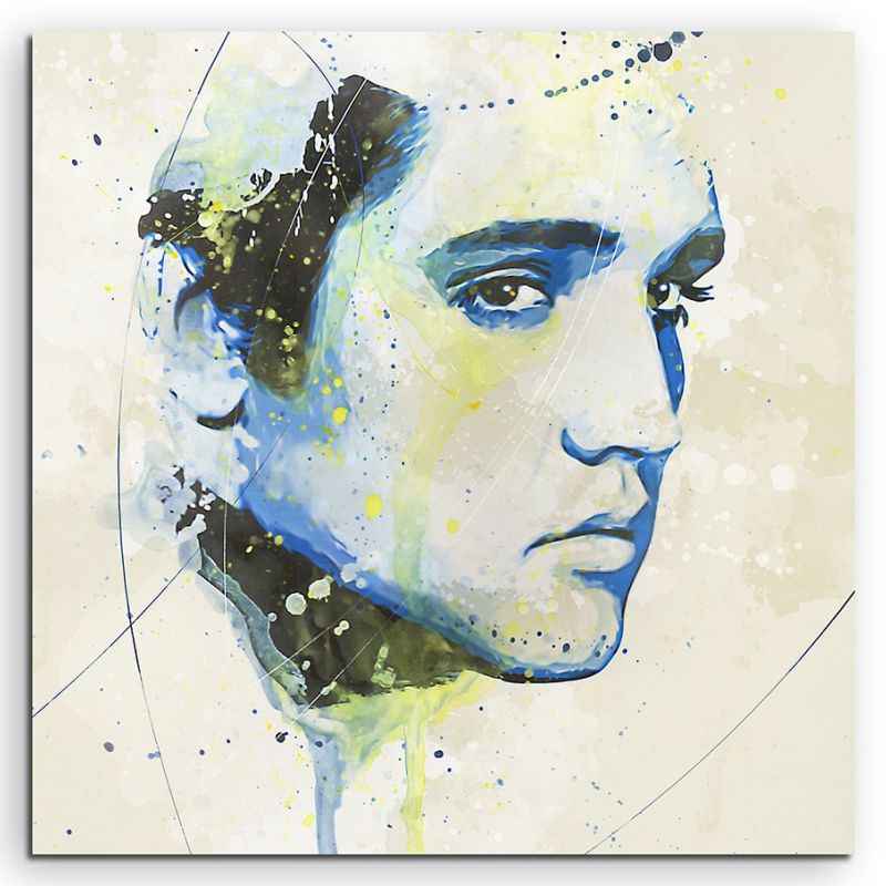 Elvis Presley Aqua 60x60cm Aqua Art Wandbild