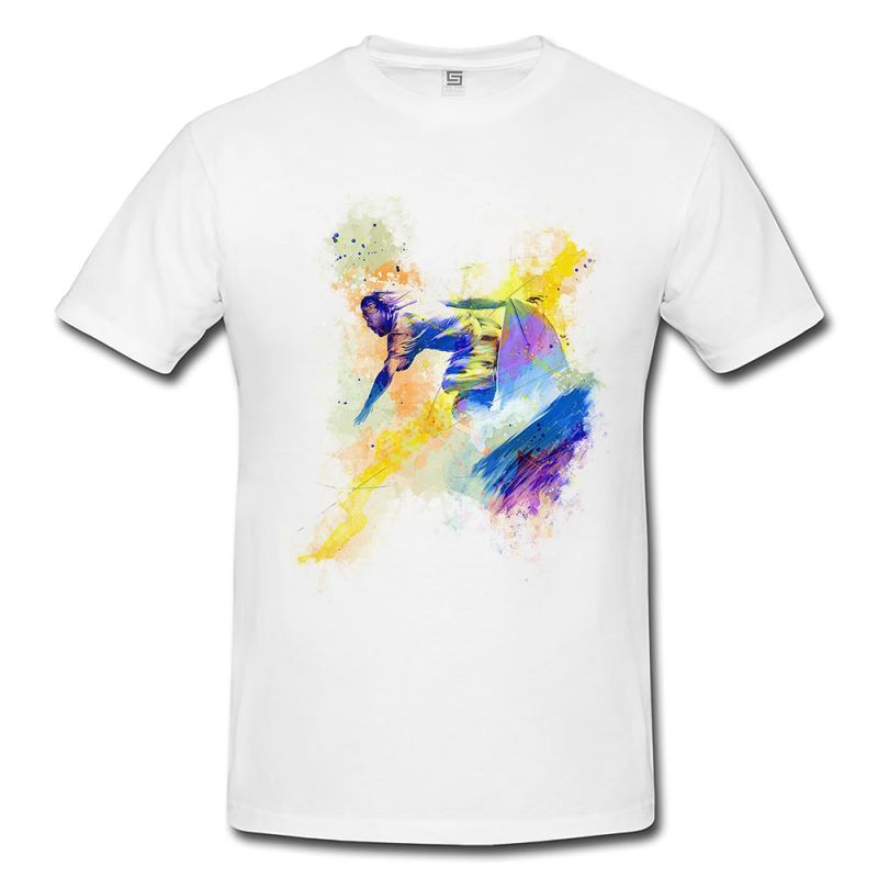 Surfer IV  Herren und Damen T-Shirt Sport Motiv aus Paul Sinus Aquarell