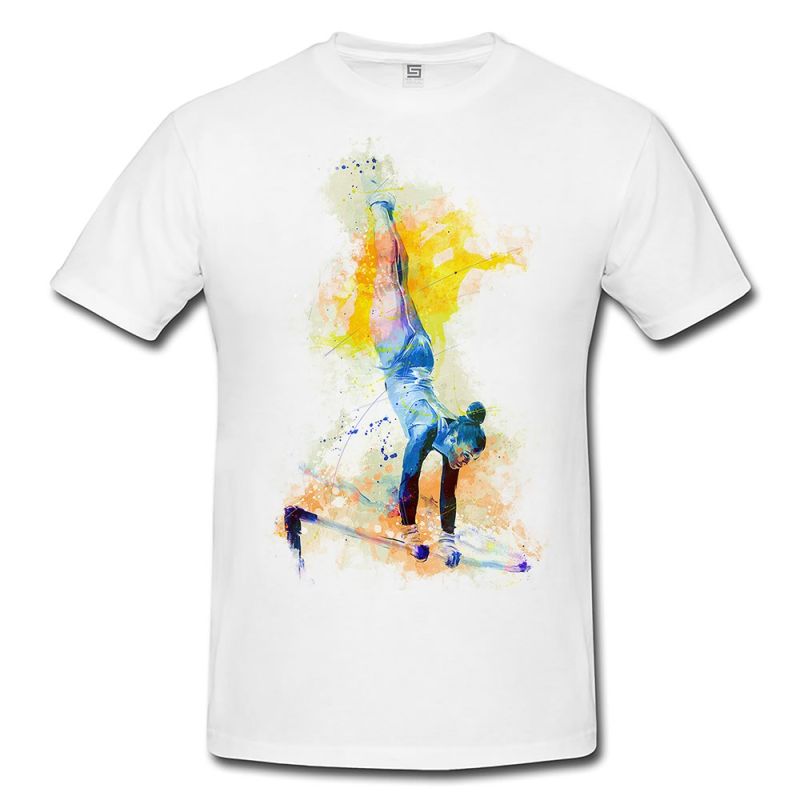 Turnen VIII  Herren und Damen T-Shirt Sport Motiv aus Paul Sinus Aquarell