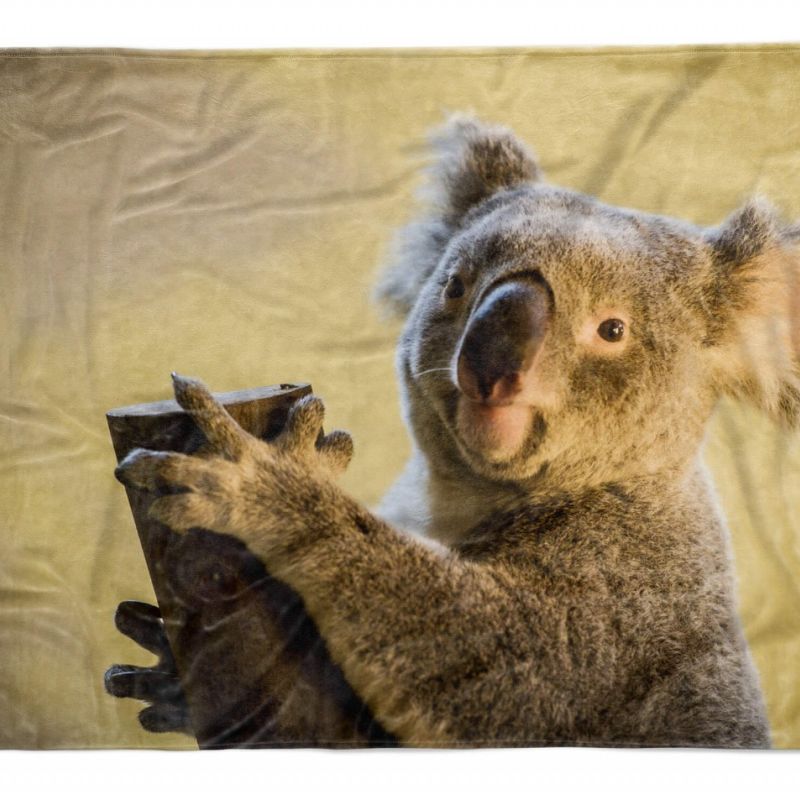 Handtuch Strandhandtuch Saunatuch Kuscheldecke  mit Tiermotiv Koalabär Koala Aus