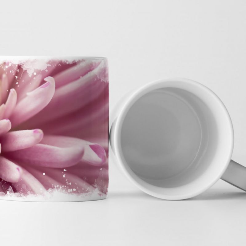 Tasse Geschenk Makroaufnahme – pinke Blüte