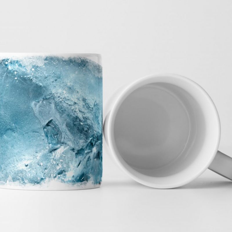 Tasse Geschenk Fotografie gefrorenes Wasser