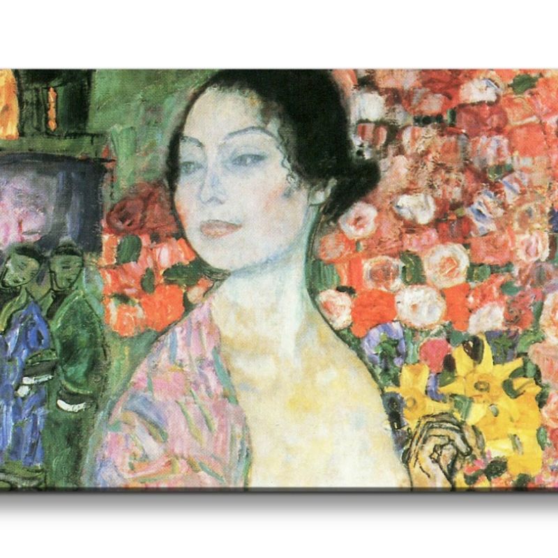 Remaster 120x60cm Gustav Klimt’s The Dancer Zeitlos Kult Farbenfroh Dekorativ Jugendstil