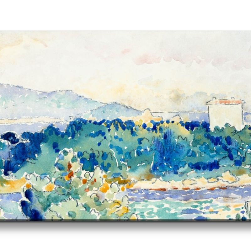 Remaster 120x60cm Henri Edmond Cross weltberühmtes Wandbild Impressionismus Farbenfroh Mediterranean