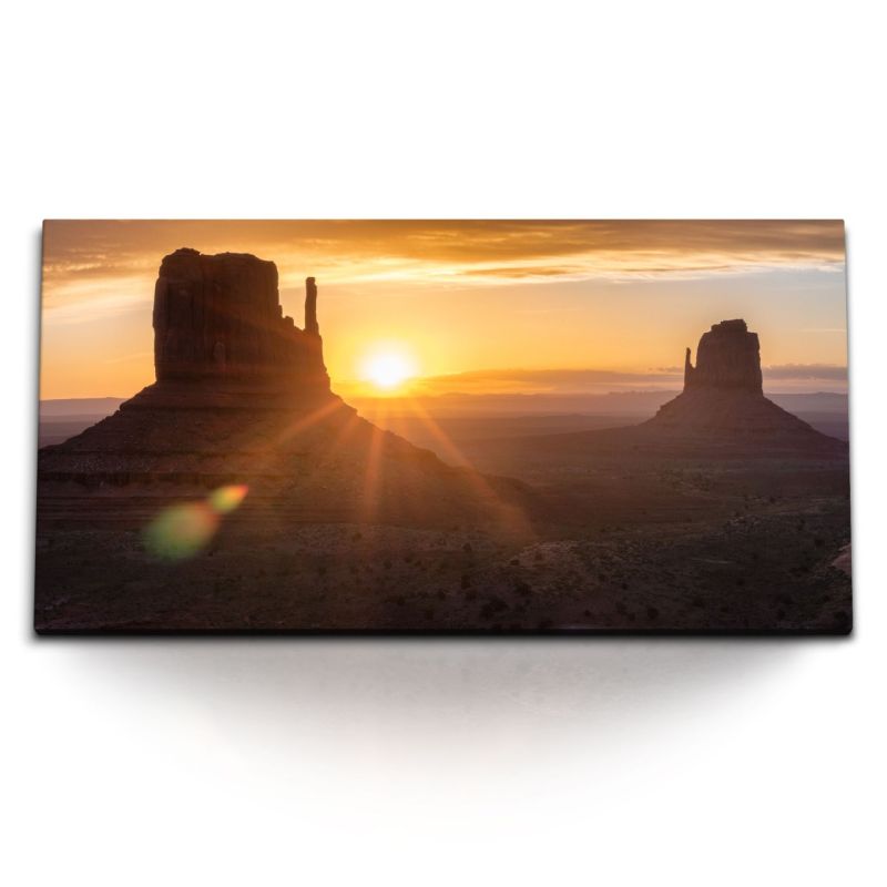 Kunstdruck Bilder 120x60cm Grand Canyon Arizona USA Sonnenuntergang Abendrot