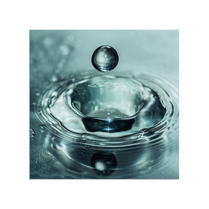 80x80cm Wasser Wassertropfen makro