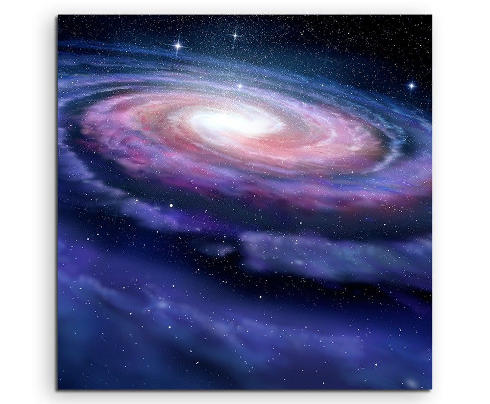 Illustration – Spiralförmige Galaxie  auf Leinwand