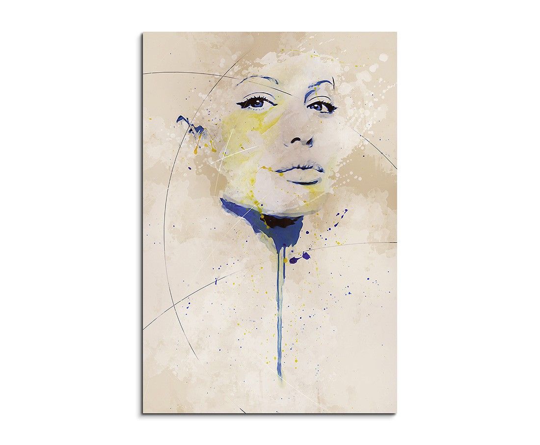 Angelina Jolie III Aqua 90x60cm Aqua Art Wandbild