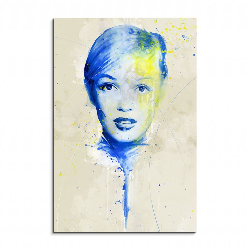 Marilyn Monroe V Aqua 90x60cm Wandbild Aquarell Art