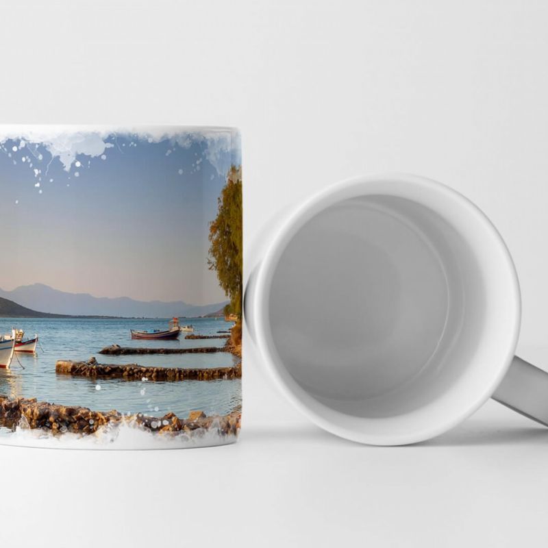 Tasse Geschenk Landschaftsfotografie – Griechische Küste