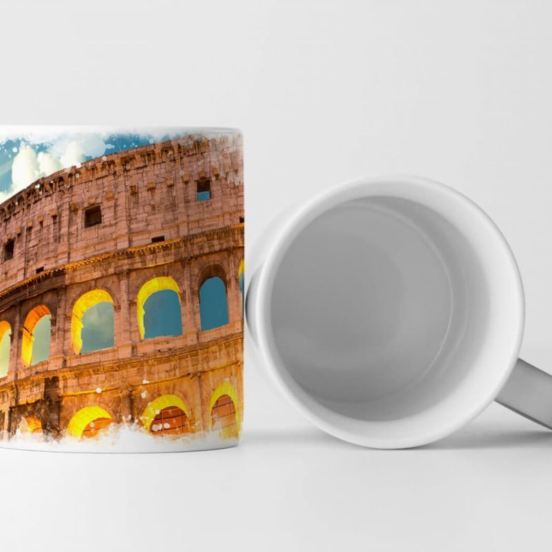 Tasse Geschenk Architekturfotografie – Colosseum in Rom Italien