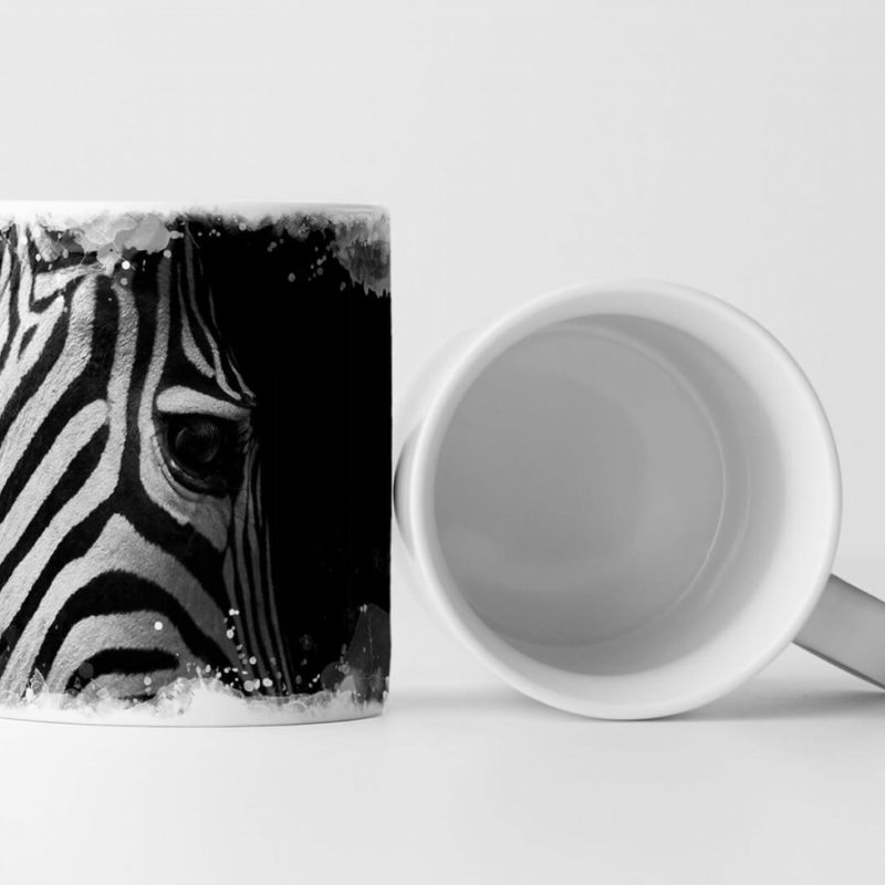 Tasse Geschenk Tierfotografie – Zebra im Seitenprofil