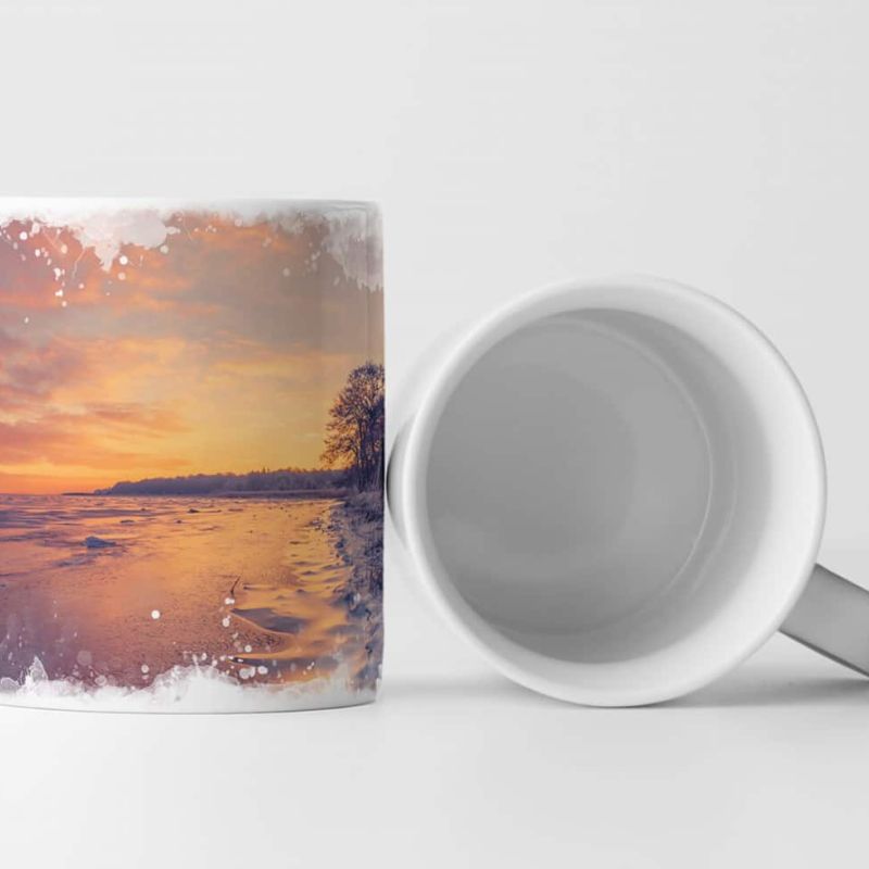 Tasse Geschenk Landschaftsfotografie – Skandinavische Meeresküste