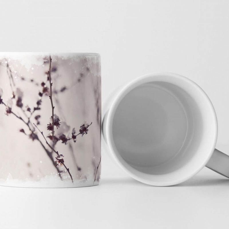 Tasse Geschenk Naturfotografie – Kerbel im Winter